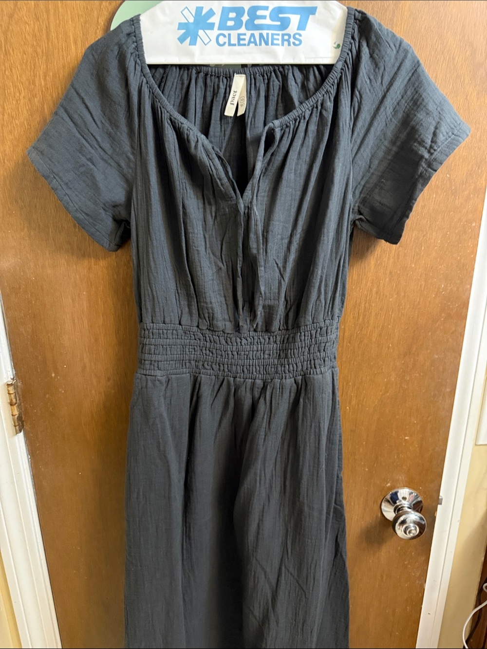 Pact women’s gauze long dress